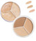 Tri-Color Concealer, Sweet Mint Concealer, 3-in-1 Foundation, Concealer zur Korrektur der Gesichtsfarbe (mit 1 Pinsel/3 Puffs) (Size : Tri-Color Concealer)