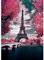 QENSPE Diamond Painting Eiffelturm Diamant Painting Bilder Ahornbaum 5D Diamond Painting Erwachsene Turm Full Diamant Bilder Malerei Stickerei Set Kreuzstich Bilder Home Wand Dekor 30x40cm