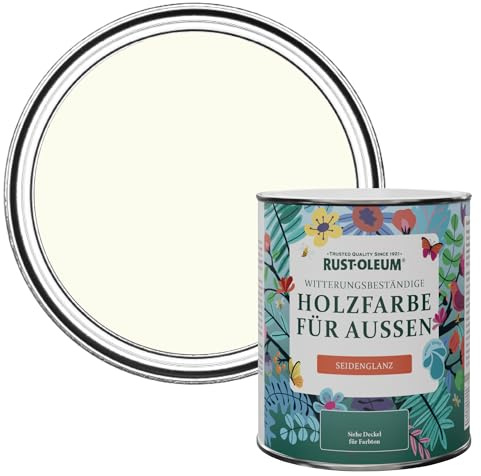 Rust-Oleum White Mould-Resistant Garden Paint In Satin Finish - Porcelain 750ml