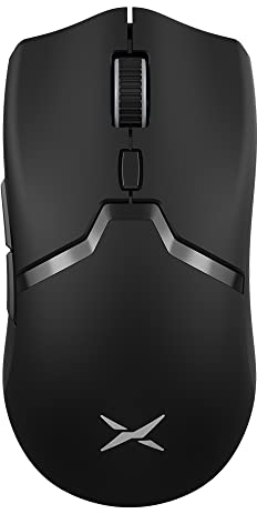 DELUX M800PRO Mouse Gaming Wireless, 72 g, Connessione tri-modale, PAW3395 Sensore, 26000 DPI, 6 pulsanti programmabili, Microinterruttori Kailh GM 8.0, Nero
