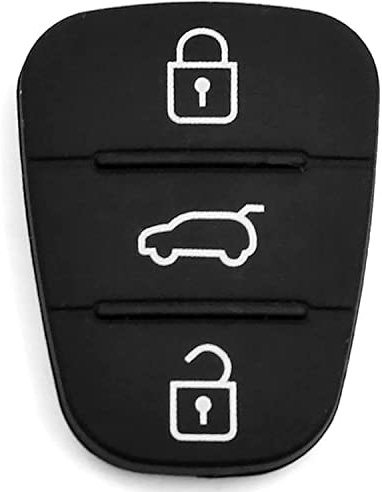 AUTOZOCO Botones de Mando Llave del Coche 3 Botones, Compatible con Hyundai i10, i20, i30, ix35, ix20, Elantra; Kia: Aihu, Carens, Cee'd, Pro Cee'd, Picanto, Rio, Sorento, Soul, Sportage, Venga
