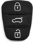 AUTOZOCO Botones de Mando Llave del Coche 3 Botones, Compatible con Hyundai i10, i20, i30, ix35, ix20, Elantra; Kia: Aihu, Carens, Cee'd, Pro Cee'd, Picanto, Rio, Sorento, Soul, Sportage, Venga