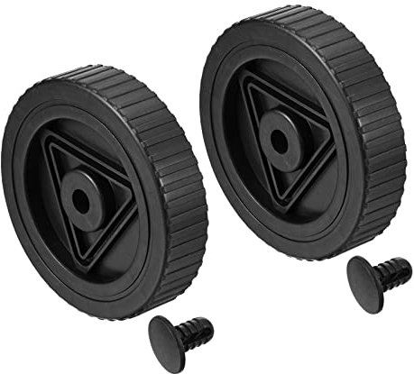 PATIKIL 4.7 Aria Compressore Ruote, 2pz Universale Aria Compressore Ruota Sostituzione Parte con 9mm Plastica Spina per Facile Mobilità