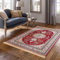 Taracarpet Teppich Palazzo Royal Ghoum rot 195x300 cm Kurzflor Orientteppich für Wohnzimmer Esszimmer und Schlafzimmer