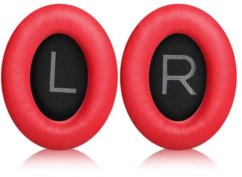 XBERSTAR Replacement Ear Pads for Bose QC45 Headphones Earpads Cushions (red for Bose QC45)
