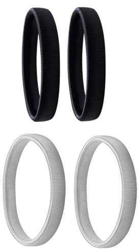 Anti Rutsch Armband,2 Paar Ärmelhalter Damen und Herren Hemd Ärmelhalter Elastische Metallarmbänder für Langarmshirt Metall Elastisch Bracelet Sleeve Holders Armband für Kellner Schwarz Silber