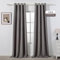 MYSKY HOME Gardinen Blickdichte Vorhänge Schlafzimmer Vorhang Ösen Kälteschutz Blackout Curtain Verdunkelung, H 245 x B 130 cm, Dunkelgrau, 2er Set