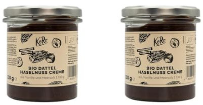 KoRo - Crema di datteri e nocciole bio 330 g - con vaniglia - cremosa e perfetta da spalmare - vegan - senza olio di palma