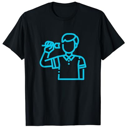 Lustiges Dart 180 Für Dart Spieler Pally 20 Pfeile T-Shirt