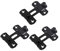 HEMOTON 3pcs Stainless Steel Door Hasp 90 Degree Door Lock for Kids Window Hasp Sliding Door Lock Right Angle Door Lock Latch Lock Barn Door Flip Door Privacy Lock Child Buckle Door Latch