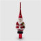 EDG Enzo De Gasperi Puntale per Albero con Babbo Natale, Decoro in Vetro H30 cm