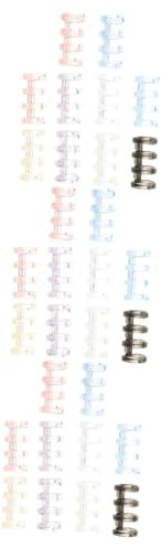STOBOK 30stücke Segmented Loose Leaf Binder Clips Wiederverwendbare Bindungen Für Scrapbooking Und Organisation Bunten Farben