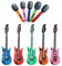YOFANUP Inflatable Instruments Set, Eurovision Party Decorations, Eurovision 2025 Props, Inflatable Musical Instrument, Inflatable Guitar Microphone For Music Party Decorations (Small Size)