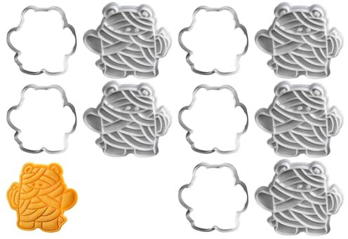 Set di 5 stampi per biscotti a forma di orsetto, per Halloween, adatti per feste di famiglia