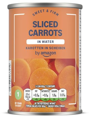 by Amazon Sliced Carrots In Water, 300g