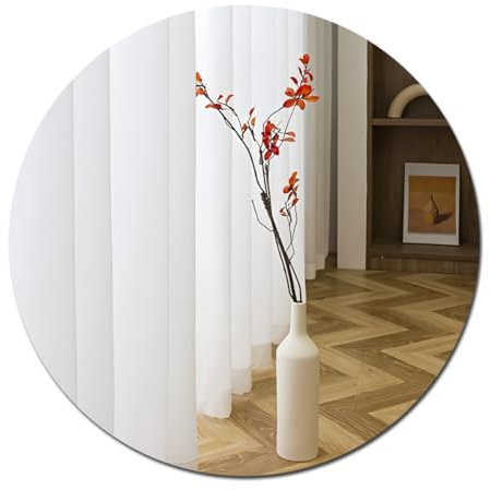 Runder Acrylspiegel für Wände, groß, sicher, bruchsicher, Badezimmer, rahmenlos, Spiegelaufkleber, Wandmontage, unzerbrechliche Spiegel für Make-up, Schminktisch, Babyzimmer, Dekoration, Dekoration