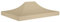 Gecheer Tetto per Tendone per Feste 4,5x3 m Beige 270 g/m²,Tessuto di Ricambio per Gazebo,Impermeabile,Tetto di Ricambio,Tetto per Tendone Protezione,Telo Gazebo,P315366