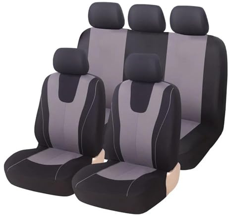 Auto-Schonbezüge Autositzbezüge Und Sitzkissen Für Jeep Für Renegade Für Grand Für Cherokee WK Vordersitze(9Pcs-Gray)