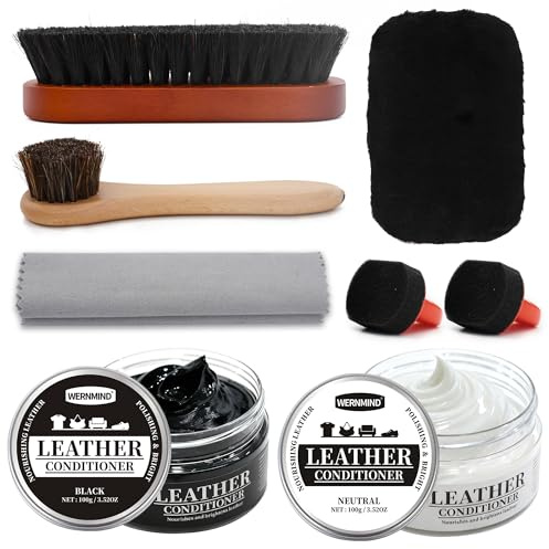 WERNMIND Cirage Noir Marron Incolore Kit De Cirage Chaussures Cuir Chaussure Cirage Marron CrèMe