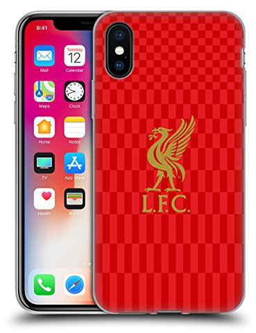 Head Case Designs Licenciado Oficialmente Liverpool Football Club Kit de Oro sobre Rojo Pájaro Hígado Carcasa de Gel de Silicona Compatible con Apple iPhone X/iPhone XS