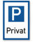 Komma Security Panneau d'interdiction de parking privé - 30 x 20 cm - Panneau d'avertissement pour voiture