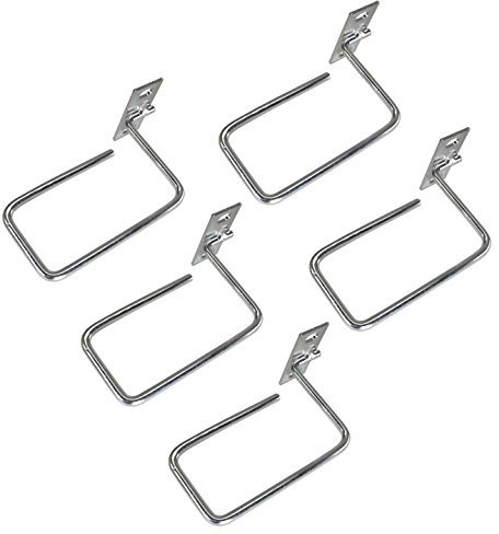 CNAweb 1U Vertical Server Rack Cable Management Minder D-Ring Hook Cable Organizer - Pack of 5
