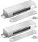 Onarway Magnetic Door Catch 30KG Pull Strong Magnet Cabinet Latches Magnetic Hardware Stainless Steel Chrome Door Closer for Bathroom Kitchen Sliding Door Window Cupboard (60lbs Strength 2 Pack)