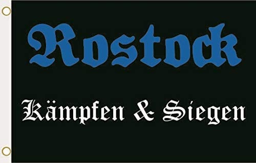 U24 Flagge Fahne Rostock Kämpfen & Siegen 90 x 150 cm
