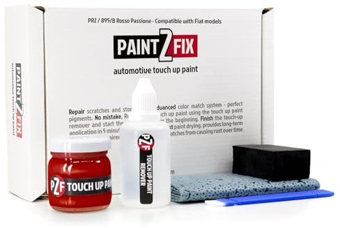 PAINT2FIX PR2 / 895/B Rosso Passione (Hypnotique Red) Kratzerreparatur- und Ausbesserungslack-Set für Fiat