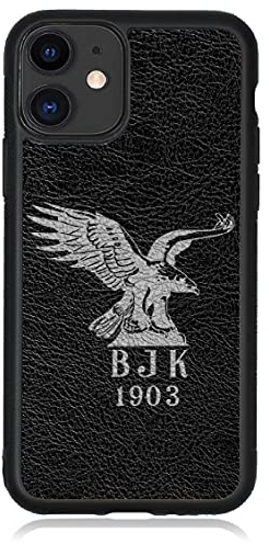 aina Kompatibel mit iPhone 11 Pro Max Hülle Leder Case Schwarz BJK 1903 Lederhülle Cover Case V2