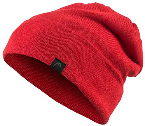 HEAD Unisex Snow BEANIES, Rot, Einheitsgröße EU