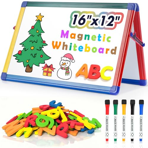 SWANCROWN Dry Erase White Board for Kids16x12 inch Tabletop Whiteboard