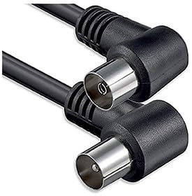 Cavo antenna TV IEC 2.5M SP-PR 90┬░ NERO