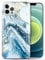 luolnh iPhone 12 Pro Max Case,iPhone 12 Pro Max Case for Girls Women,Gold Glitter Sparkle Marble Design Shockproof Soft Silicone Rubber TPU Bumper Cover Skin Phone Case (Aqua Blue)