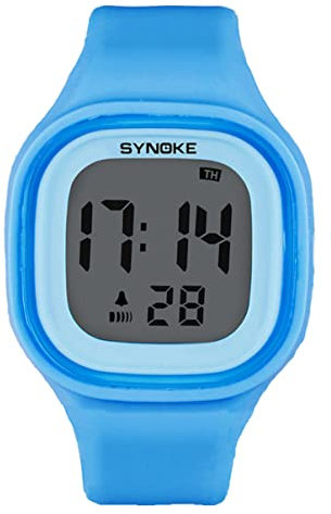 Mikikit Laufuhr Elektrische Uhr Die für Leseanzeige cm Kinder Unisex X im Einfachen Digitalen Armband - Elektronische Nachtleuchtende Armbänder Leuchtend Multifunktional Elektrische Uhr