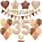 Luftballon 35. Geburtstagsdeko, Retro Ballon Geburtstagsdeko Frau 35 Jahr, Retro 35 Geburtstag Party Dekorationen, Zahl 35. Geburtstag Frau, Ballon 35. Geburtstag Mann