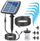 Irishom Kit de Riego por Goteo Automático Energía Solar,Riego Solar Sistema Automático con 6 Modos de Temporizador y 10 m Tubería de agua para Plantas en Patio Balcón Casa Verde Macetas