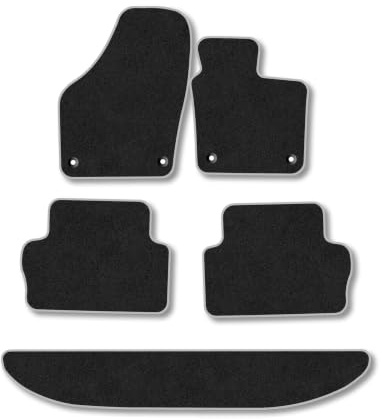 Seat Alhambra (2010-2022) [7 Seat] Carpet Car Mats | Grey Edge Trim Tailored Fit Floor Mats Full Coverage Protection Accessories Easy Clean Anti Slip Made in the UK