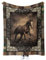 DOTERO Laufendes Pferd Kuscheldecke 150 x 200 cm-Flanell kuscheldecke pferdemotiv mädchen Erwachsener-Geschenk Pferd Decke Flauschig Weich Fleecedecke (2,150x200cm)