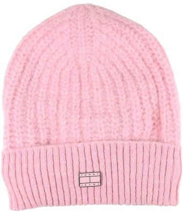 Tommy Hilfiger Damen Mütze Beanie TJW Cosy Knit Beanie OneSize Rosa