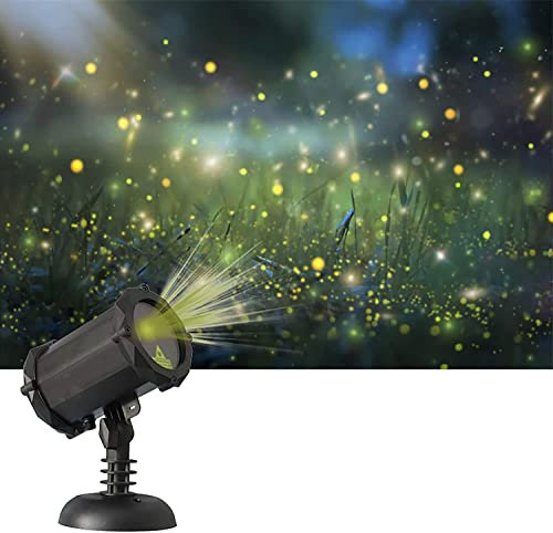 SONLED Firefly Garden Lights, Star Projector with Blue Nebula Outdoor Decoratice Lighting with Remote Control, Motion Firefly, Garden Lights Moving Laser Christmas Lights for Home and Garden