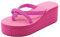 Allbestop Sandale Femme Compensé,Protège Talon Chaussure Escarpins Rose Fushia Sandales Transparentes Femme Sandales Chaussons Chauffants Micro Ondes Govt Mule Heavy(Rose Vif,35)