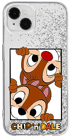 ERT GROUP Handyhülle für Apple iPhone 14 Original und offiziell Lizenziertes Disney Muster Chip & Dale 005 optimal an die Form des Handy angepasst, mit Glitter Overflow Effekt