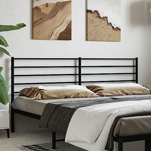 LAPOOH Kopfteil Metall Schwarz 180 cm, Bettkopfteil, Kopfteil Bezug, Bett Rückwand, Bettrückwand, Kopfteilbezüge, Kopfteilabdeckung352355