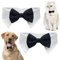 XNIVUIS 2 Packung Fliege für Hunde und Katzen Hunde-Krawatte, Smoking-Halsband, Formelle Halsband Halsketten, Verstellbares Hundehalsband, Bowknot für Hochzeit Party, M, (Schwarz)