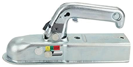 Holdfiturn Heavy-Duty Trailer Hitch 50mm - Easy-Install Tow Coupling up to 800kg for Light Non-Braking Trailers