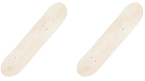 UPKOCH 2Er-Pack Leeres Skateboard-Deck Unvollendetes Skateboard-Deck Aus Naturholz DIY Leeres Graffiti-Skateboard