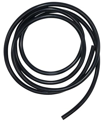 LAVMHAB Silikonschlauch 5mm ID x 11mm OD 3mm Wandstärke 3 Meter Länge, flexibler Silikon-Gummischlauch für Wasser und Luft, für die Pumpenförderung (Schwarz)