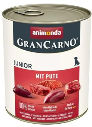 Animonda Nassfutter Grancarno Junior Turkey Truthahn, 800 g