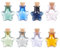 DELORIGIN 8 Stück Kleines Wunschglas In Sternform 8 Farben Mini Driftflaschen Aus Glas Süße Wunschflaschen In Sternform Für Hochzeit Geburtstag Party DIY Bastelbedarf